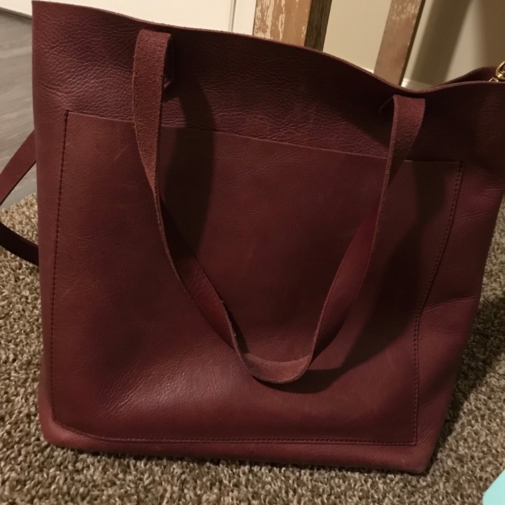 Madewell burgundy tote